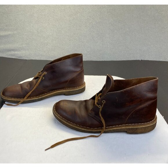 Clarks Originals Desert Boot Men Size 8.5 M Beeswax Brown Leather Chukka Ankle - Picture 1 of 16